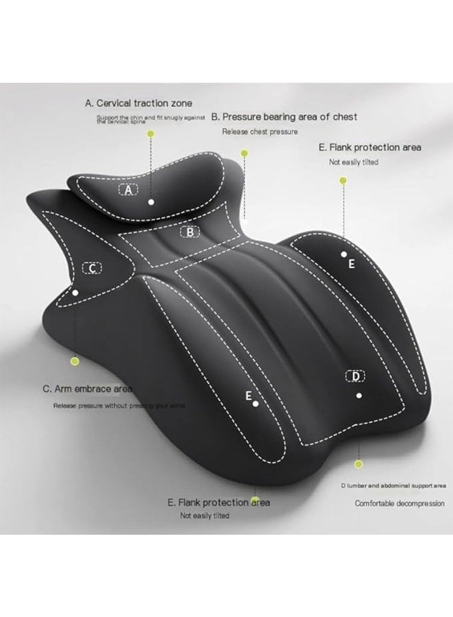 DUNISO Memory Foam Ergonomic Wedge Pillow,Prone Pillow for Sleeping,Bed Pillow for Sitting Up,Reading Pillow in Bed,with Removable Cover,Anti Slip, Comfortable and Durable,for Sitting Up, Back, Neck, and Leg Pain Relief - Image 3